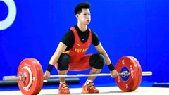 Trần Minh Trí giành HCĐ cử tạ nam 65 kg tại ASIAD 2026